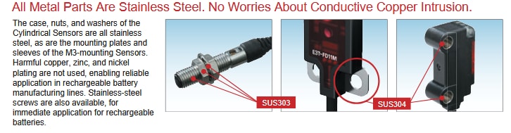 Chart - Omron Industrial Automation E3T Photoelectric Sensors