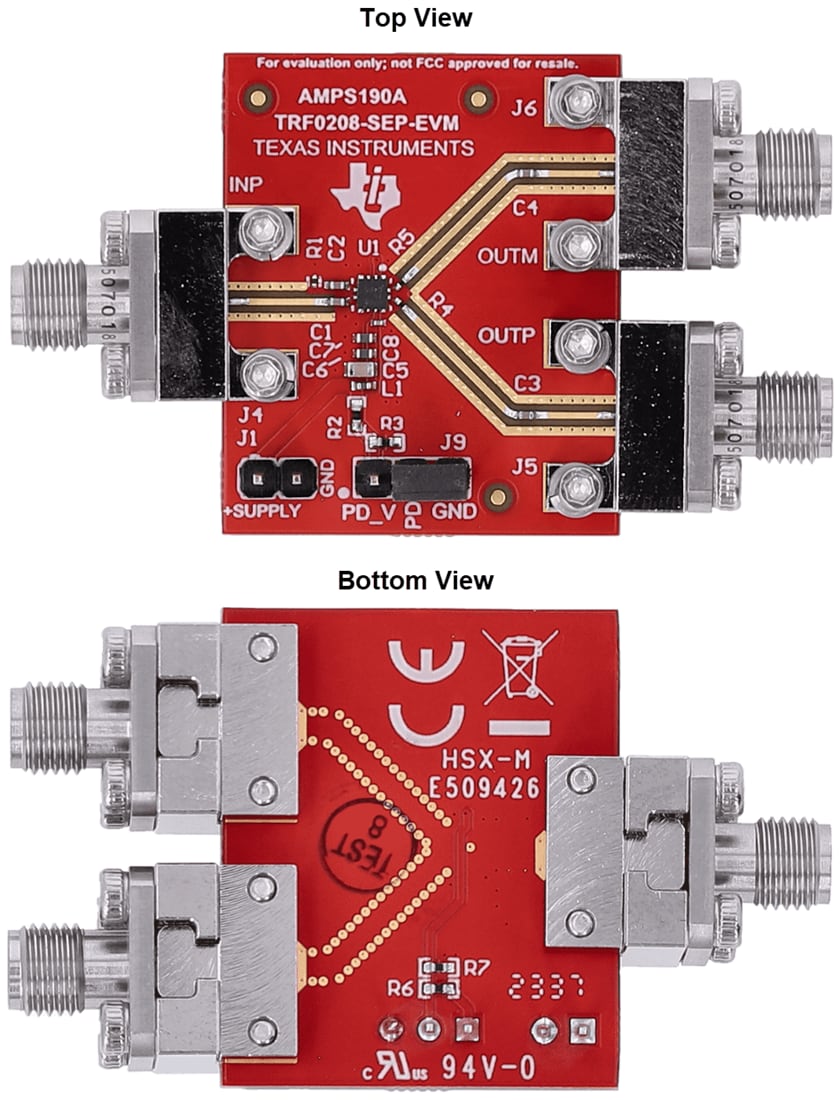 Mechanical Drawing - Texas Instruments TRF0208-SP-EVM/TRF0208-SEP-EVM Evaluation Modules