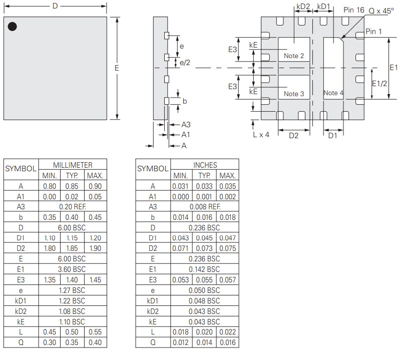 Mechanical Drawing - Littelfuse CPC2501M Solid State Relay