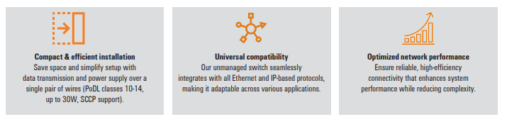 Infographic - Weidmuller SPE Unmanaged Switches