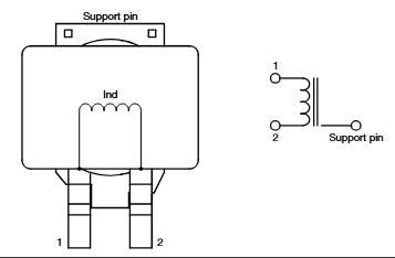 Schematic - Vishay / Dale IHDV-0808 & IHDV-1008 1.5kVDC Power Inductors