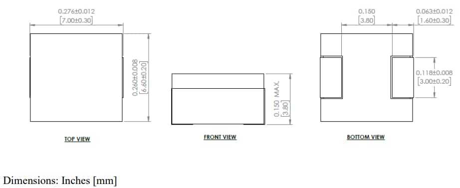 Mechanical Drawing - Abracon AVR-1F070704S Assembly Power Inductors