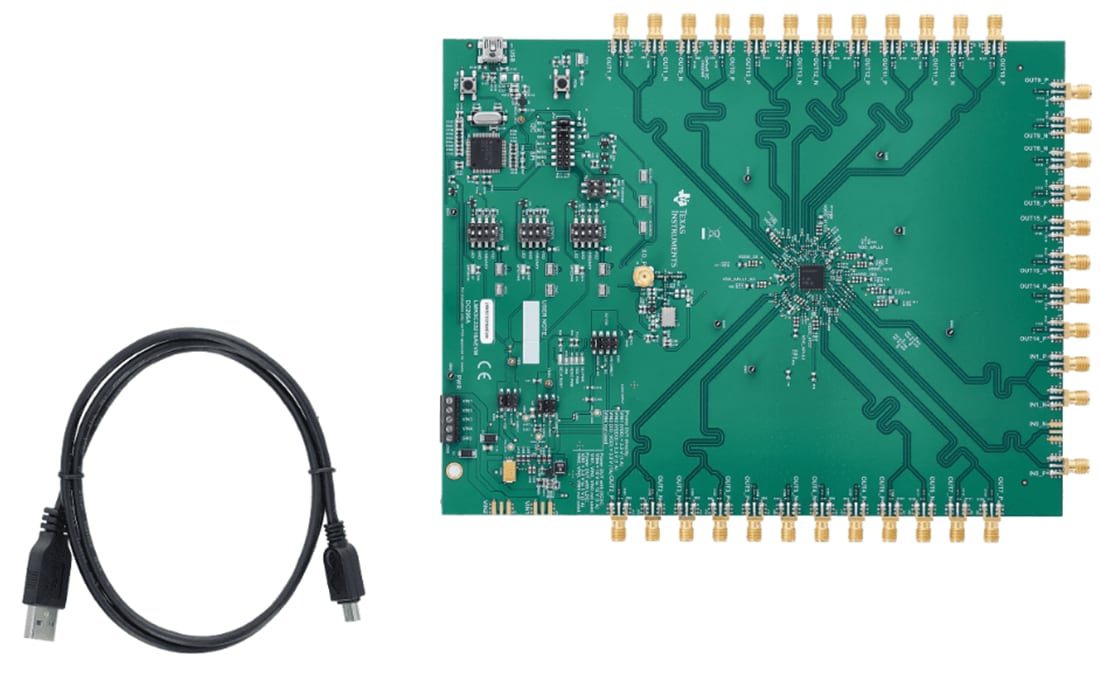Mechanical Drawing - Texas Instruments LMK5C33216AEVM Evaluation Module (EVM)