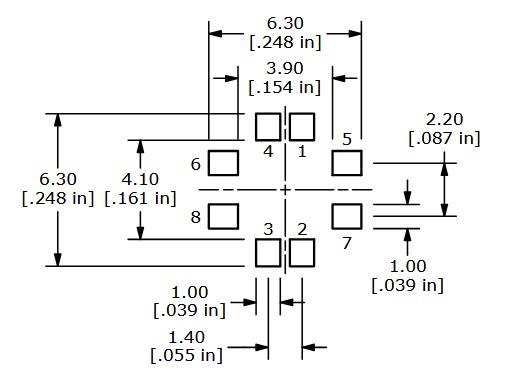 Mechanical Drawing - E-Switch TL3220 Tactile Switches